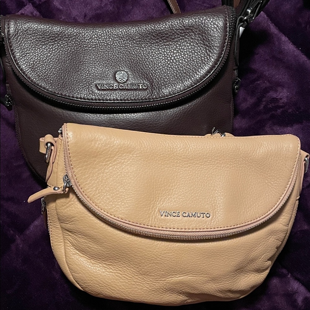 Vince Camuto Genuine Leather Crossbody Bags, Two (2) For One Sale $40 For (2)